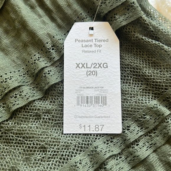 Women’s army green blouse - Picture 5 of 6